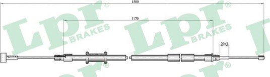 Bremsewire LPR C1009B