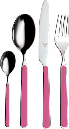 Mepra Fantasia 16‑delt bestikksett, rosa