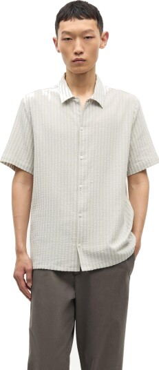 Samsøe Samsøe Avan Structured Short Sleeve Shirt Moonstruck