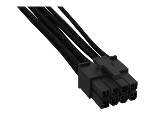 be quiet! CC 7710   Strømforlengelseskabel   strøm P8 hann til strøm P8 hunn   70 cm   svart