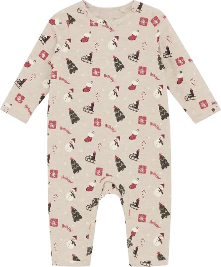 Minymo Suit Ls Aop BEIGE MELANGE 80
