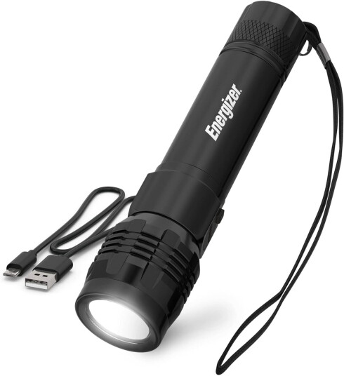 Energizer Tactical Oppladbar Lommelykt, 1200lm - 200m