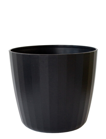 SMALLrevolution Berta - Flowerpot - Black - Ø16.5X18.5CM SMALLrevolution Berta - Flowerpot - Black - Ø16.5X18.5CM