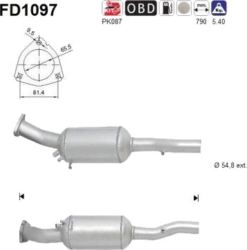 Partikkelfilter AS FD1097