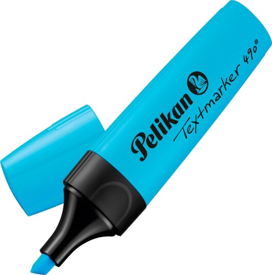 Pelikan Highlighter 490, 1 Stk, Blå, Blå, Polypropylen (Pp)
