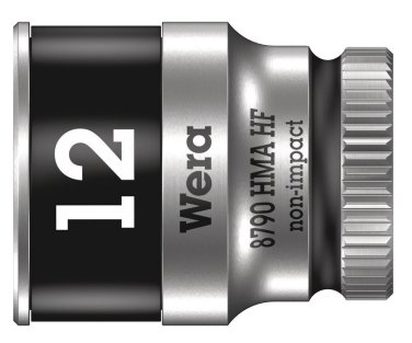 Wera 05003727001, Uttag, 1/4", Metrisk, 1 Huvuden, 12 Mm, Kromvanadinstål Wera 05003727001, Uttag, 1/4", Metrisk, 1 Huvuden, 12 Mm, Kromvanadinstål