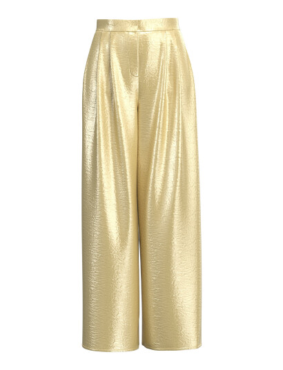Selected Slfselene Hw Wide Pant B - Gold - 40