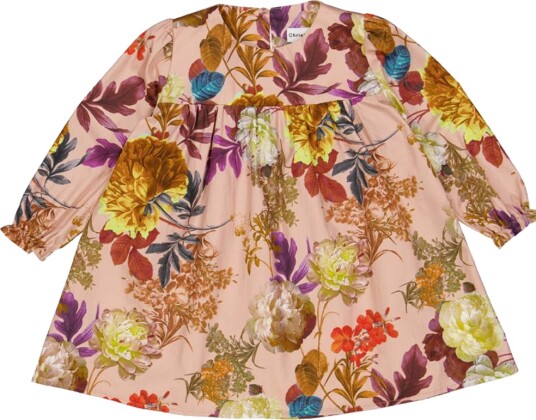 Christina Rohde Kjole   Dusty Rose m. Blomster   Christina Rohde   1½ år 86   Kjole   Rosa