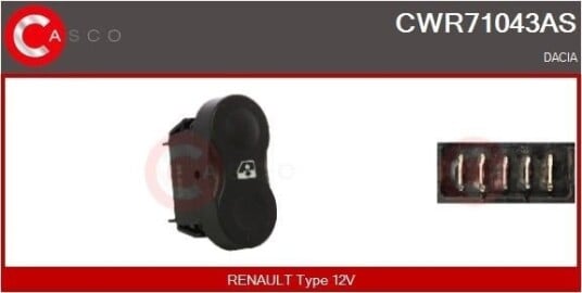 Bryter, vindusheis CASCO CWR71043AS