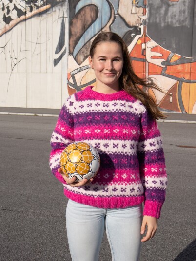 Du Store Alpakka 124 04 Håndballgenseren