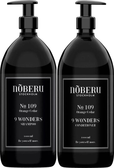 Nõberu of Sweden 9 Wonders Bundle Shampoo 1000 ml & Conditioner 1000 m Nõberu of Sweden 9 Wonders Bundle Shampoo 1000 ml & Conditioner 1000 m