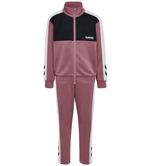 Hummel Hmljr Colorblock Tracksuit Wistful Mauve 140 Hummel Hmljr Colorblock Tracksuit Wistful Mauve 140