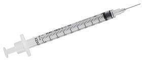 KD Ject III sprøyte m. kanyle 1ml 30G x ½" 0,3 x 12,7 mm steril   100 stk.