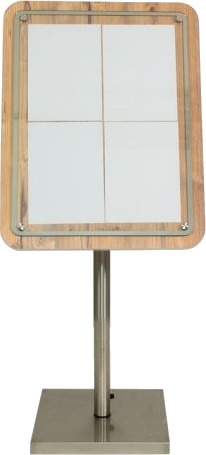 Securit® Glass Star Informationsdisplay 85 Til 4Xa4 Eg Komplet Kit Securit® Glass Star Informationsdisplay 85 Til 4Xa4 Eg Komplet Kit