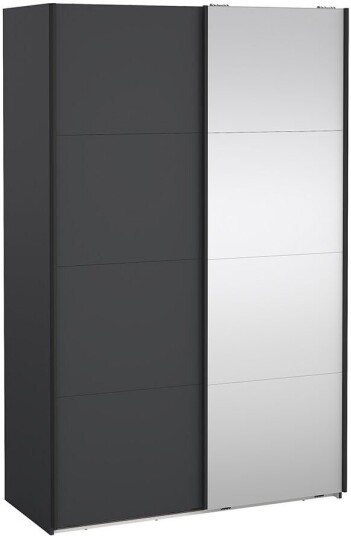 Bergamo skyvedørsskap 2 dører 140x220cm matt grå.