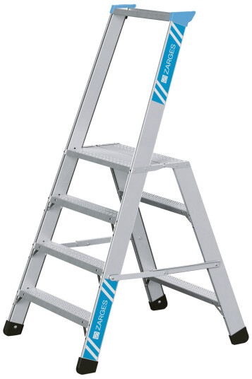 Zarges Arbeidsbukk Med Rekkverk Seventec RC SP 4 Trinn 0,86 m