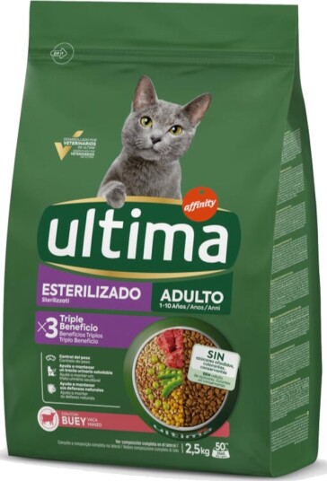 Affinity Ultima Tørrfôr Adult Ultima Cat Sterilised Okse 2.5 kg Affinity Ultima Tørrfôr Adult Ultima Cat Sterilised Okse 2.5 kg
