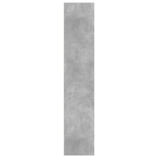 Bokhylle betonggrå 60x30x152 cm konstruert tre