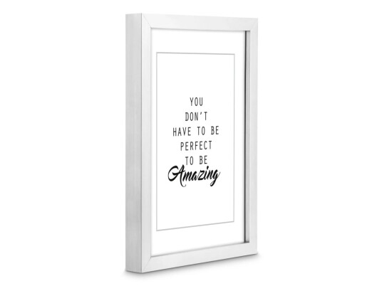 Hama Chiaro Enkel Bilderamme Plast Hvit Bord Vegg 9x13cm Rektangulær