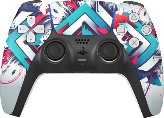 King PS5 trådløs kontroller modell 3 (modern graffite)