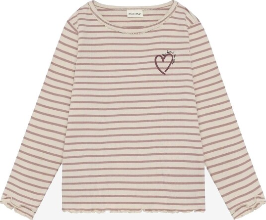 Minymo T-Shirt Ls Y/D Rib FAWN 92