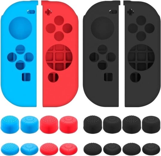 Teknikproffset Silikontrekk og grep til Joy-Con 2-pakning