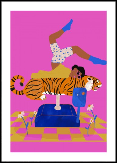 Put a tiger in your heart Plakat / 21x30 Put a tiger in your heart Plakat / 21x30