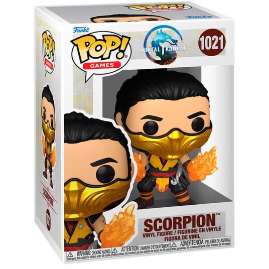 Funko POP Mortal Kombat Scorpion Figur med Flammeeffekter Funko POP Mortal Kombat Scorpion Figur med Flammeeffekter