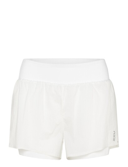2XU Aero Hi Rise 2 In 1 3 Inch Shorts White L 2XU Aero Hi Rise 2 In 1 3 Inch Shorts White L