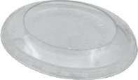 Plastlåg Ø95 Mm Rpet Til Dessertbæger 200 Ml Ø95 Mm Klar,50 Stk/Ps 50 Stk.