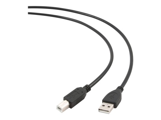 Gembird 1.8 m USB 2.0 Kabel Type B Hann til Hann Svart