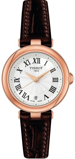 Tissot Dameklokke T126.010.36.013.00 Bellissima Sølvfarget/Lær Ø26
