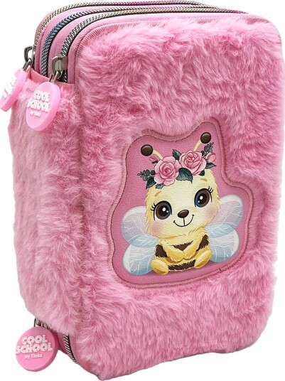 Tinka Triple Pencilcase Bee Rosa 8-804205 Tinka Triple Pencilcase Bee Rosa 8-804205