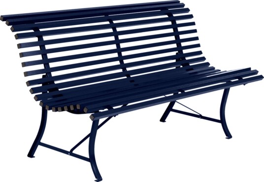 Fermob - Louisiane Bench 150 Cm, Deep Blue - Hagebenker - Blå - Metall