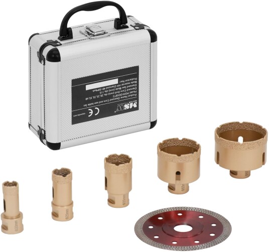 Borede Msw Diamanthullsager For Vinkelslipere 20/25/35/55/68 115 Mm M14 - Sett Borede Msw Diamanthullsager For Vinkelslipere 20/25/35/55/68 115 Mm M14 - Sett