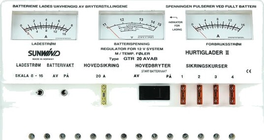 Sunwind Solcelleregulator 20 AVAB
