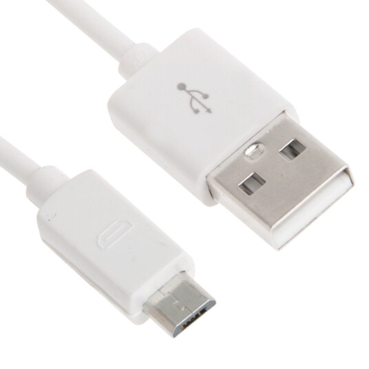 TT Sync/Ladekabel USB-MicroUSB Hvit Bulk Universal TT Sync/Ladekabel USB-MicroUSB Hvit Bulk Universal