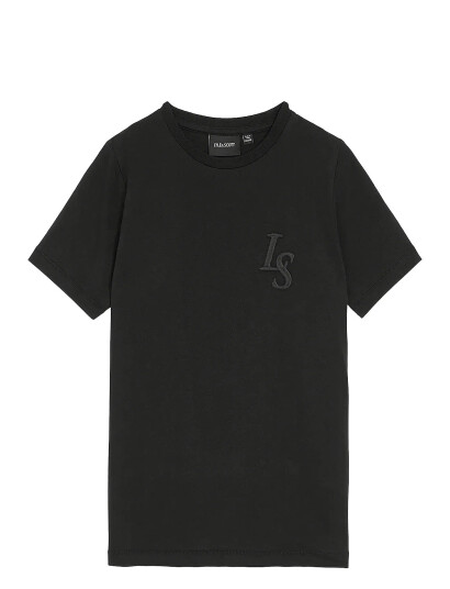 Lyle & Scott L&S Monogram T-Shirt Black 98-104