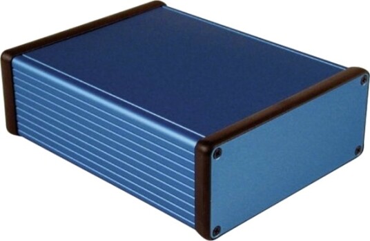 Hammond Electronics 1455Q1601BU 160 × 125 × 51,5 mm Aluminium Blå Kabinett