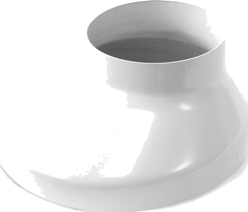 Plastmo kumkrage Ø90x150mm, hvit white