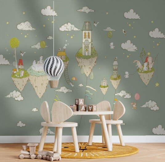 Tapet Flytende Øyer Whimsical