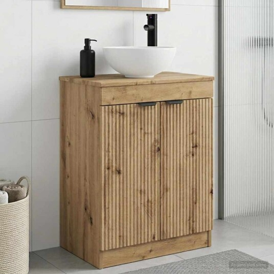 Badmøbel med vask Artisan eik 54 x 35 x 83 cm Konstruert tre Badmøbel med vask Artisan eik 54 x 35 x 83 cm Konstruert tre