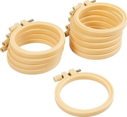 Diverse Broderiramme Rund dia 9,5 cm 10 stk 1 pk