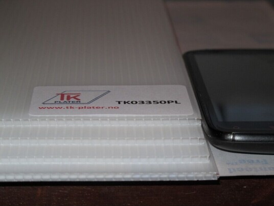 Correx Plate Tildekking 3mm 1.2x2.4m Correx Plate Tildekking 3mm 1.2x2.4m