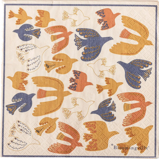 Bloomingville Anniversary Napkin - Multi/patterned - 33X33CM