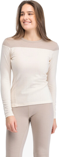 Bergans Inner:Dual Merino Long Sleeve Women Hvit L Bergans Inner:Dual Merino Long Sleeve Women Hvit L
