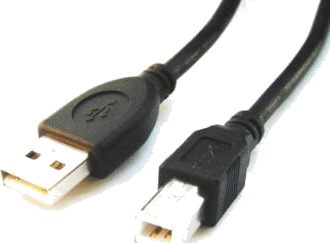 Gembird Ccp Usb2 Ambm 15   Usb Kabel   Usb Type B Hann Til Usb Hann   4.5 M   Formstøpt   Svart