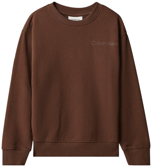 Calvin Klein Collegegenser Tilbake Trykk Rocky RoadBROWN Calvin Klein 10 år (140) Collegegenser Brun