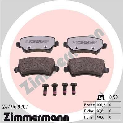 Bremseklosser ZIMMERMANN 24496.970.1
