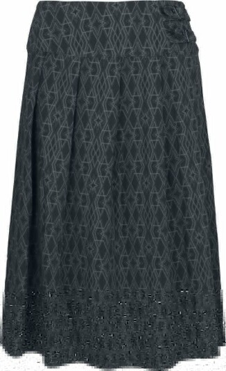 KIHILIST by KILLSTAR   Goth Middellangt skjørt   Morissa Midi Skirt   XS til 4XL   Damer   svart